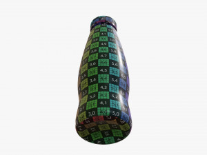 yogurt bottle 3 3D मॉडल