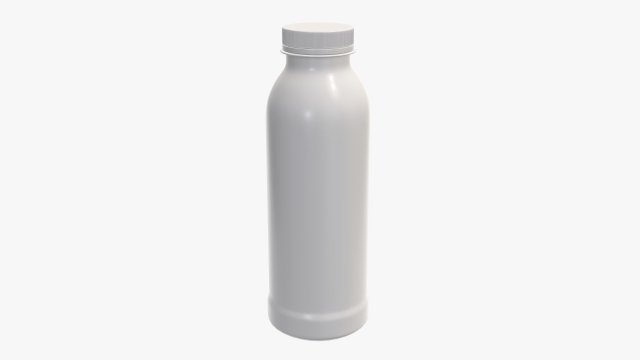 yogurt bottle 4 Model 3D .c4d .max .obj .3ds .fbx .stl .blend 