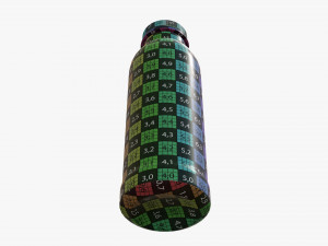 yogurt bottle 4 Model 3D