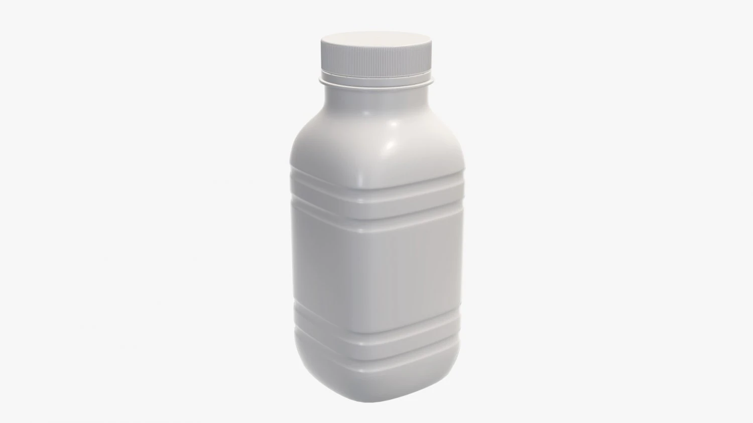 yogurt bottle 6 3D Model .c4d .max .obj .3ds .fbx .stl .blend 