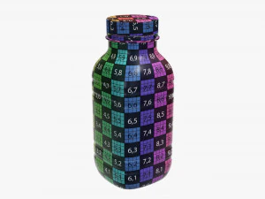 yogurt bottle 6 3D Model