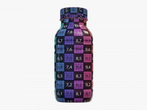 yogurt bottle 6 3D Model