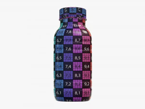 yogurt bottle 6 3D Model