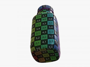 yogurt bottle 6 3D Model