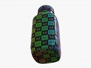 yogurt bottle 6 3D Model