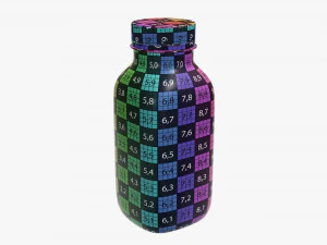 yogurt bottle 7 3D Model