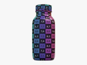 yogurt bottle 7 Model 3D