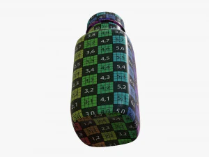 yogurt bottle 7 3D Model
