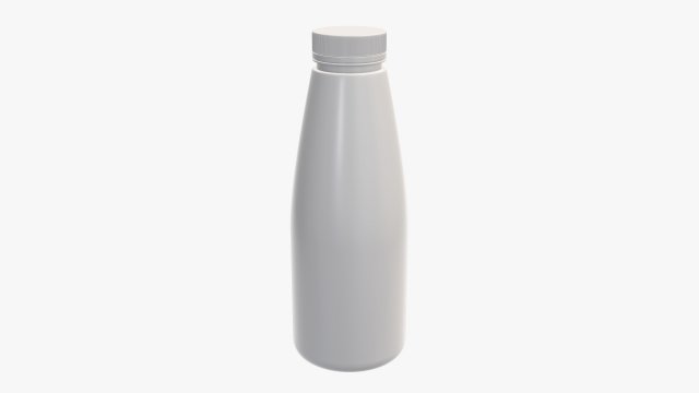 yogurt bottle 8 3D Model .c4d .max .obj .3ds .fbx .stl .blend 