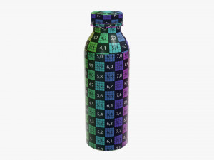 yogurt bottle 9 3D 模型