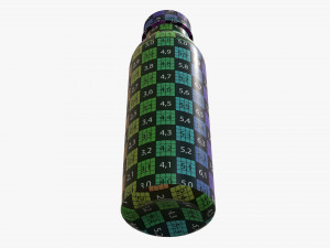 yogurt bottle 9 3D 模型