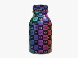 yogurt bottle 10 Modello 3D