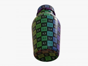 yogurt bottle 11 3D Model