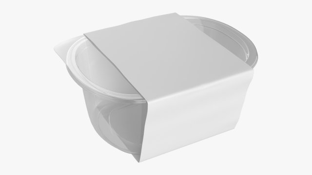 lunch box with soft lid and wrap Model 3D .c4d .max .obj .3ds .fbx .stl .blend 