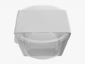 lunch box with soft lid and wrap Model 3D