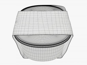 lunch box with soft lid and wrap Model 3D