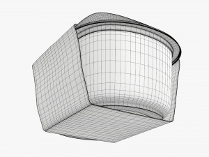 lunch box with soft lid and wrap Model 3D