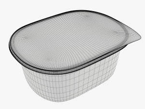 lunch box with soft lid and wrap Model 3D
