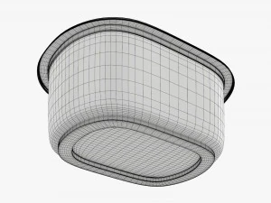 lunch box with soft lid and wrap 3D Model