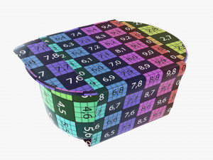 lunch box with soft lid and wrap Model 3D