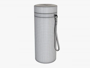 vacuum thermos bottle flask 01 blue 3D Model