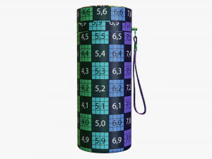 vacuum thermos bottle flask 01 blue 3D Model