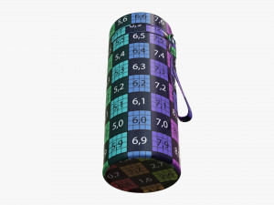 vacuum thermos bottle flask 01 green Modelo 3D