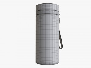 vacuum thermos bottle flask 01 pink Modèle 3D