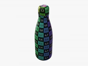 vacuum thermos bottle flask 03 3D Model