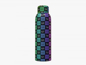 vacuum thermos bottle flask 06 3D Model