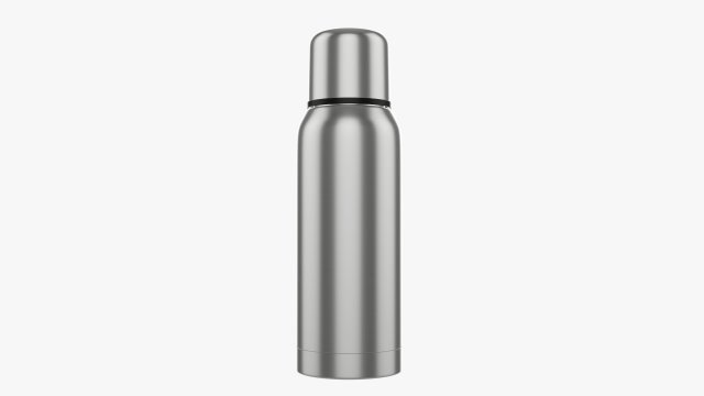 vacuum thermos bottle flask 08 3D मॉडल .c4d .max .obj .3ds .fbx .stl .blend 