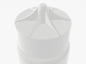 vapor liquid bottle with black cap large 3D Model