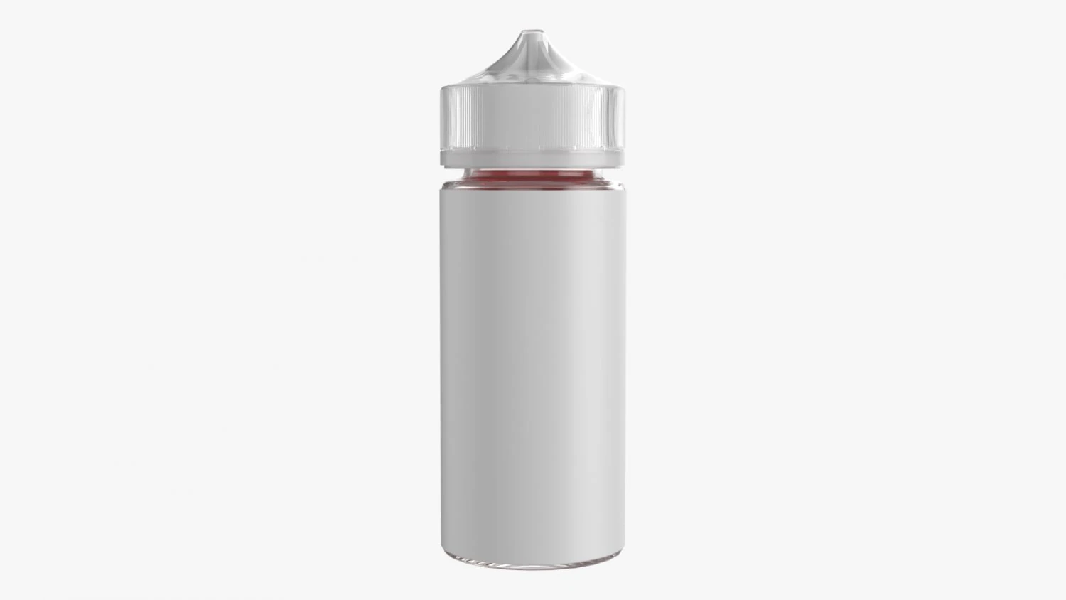 vapor liquid bottle with transparent cap large 3D Model .c4d .max .obj .3ds .fbx .stl .blend