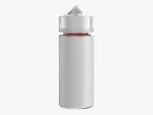 vapor liquid bottle with transparent cap large Model 3D