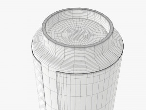 vapor liquid bottle with transparent cap large 3D Model