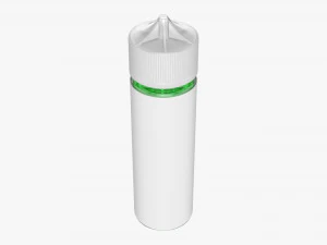 vapor liquid bottle transparent cap medium 3D Model
