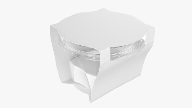 yogurt plastic box with wrap Modelo 3D .c4d .max .obj .3ds .fbx .stl .blend 
