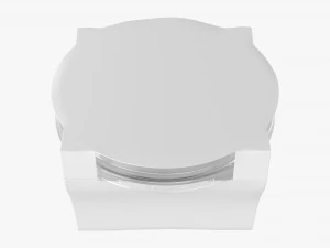 yogurt plastic box with wrap 3D Model