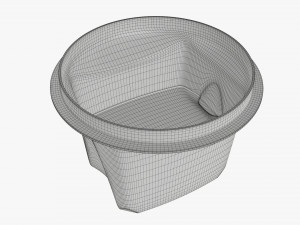 yogurt plastic box with wrap Modelo 3D