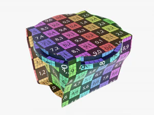 yogurt plastic box with wrap 3D Model