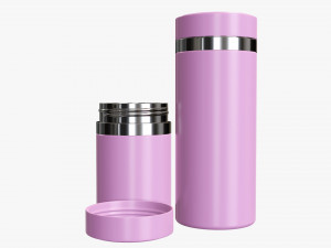 vacuum thermos bottle flask 02 3D Model