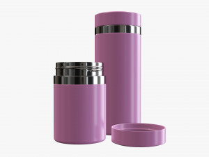 vacuum thermos bottle flask 02 3D Model