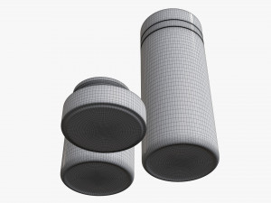 vacuum thermos bottle flask 02 3D Model