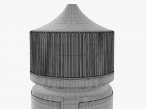 vapor liquid bottle medium with box transparent cap 3D Модель