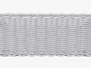 wicker basket 01 light brown rectangular Model 3D