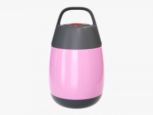 vacuum thermos bottle 09 3D Model