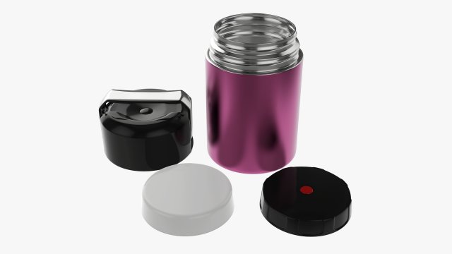 vacuum thermos bottle flask 05 3D-Modell .c4d .max .obj .3ds .fbx .stl .blend 