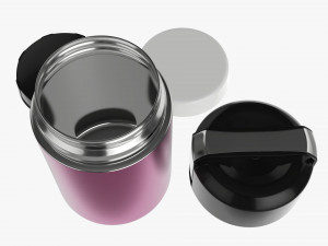 vacuum thermos bottle flask 05 3D-Modell