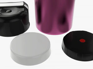 vacuum thermos bottle flask 05 3D Model