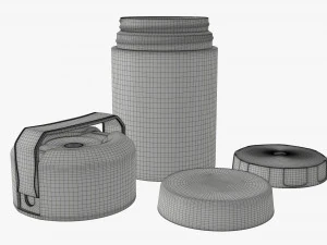 vacuum thermos bottle flask 05 3D Model